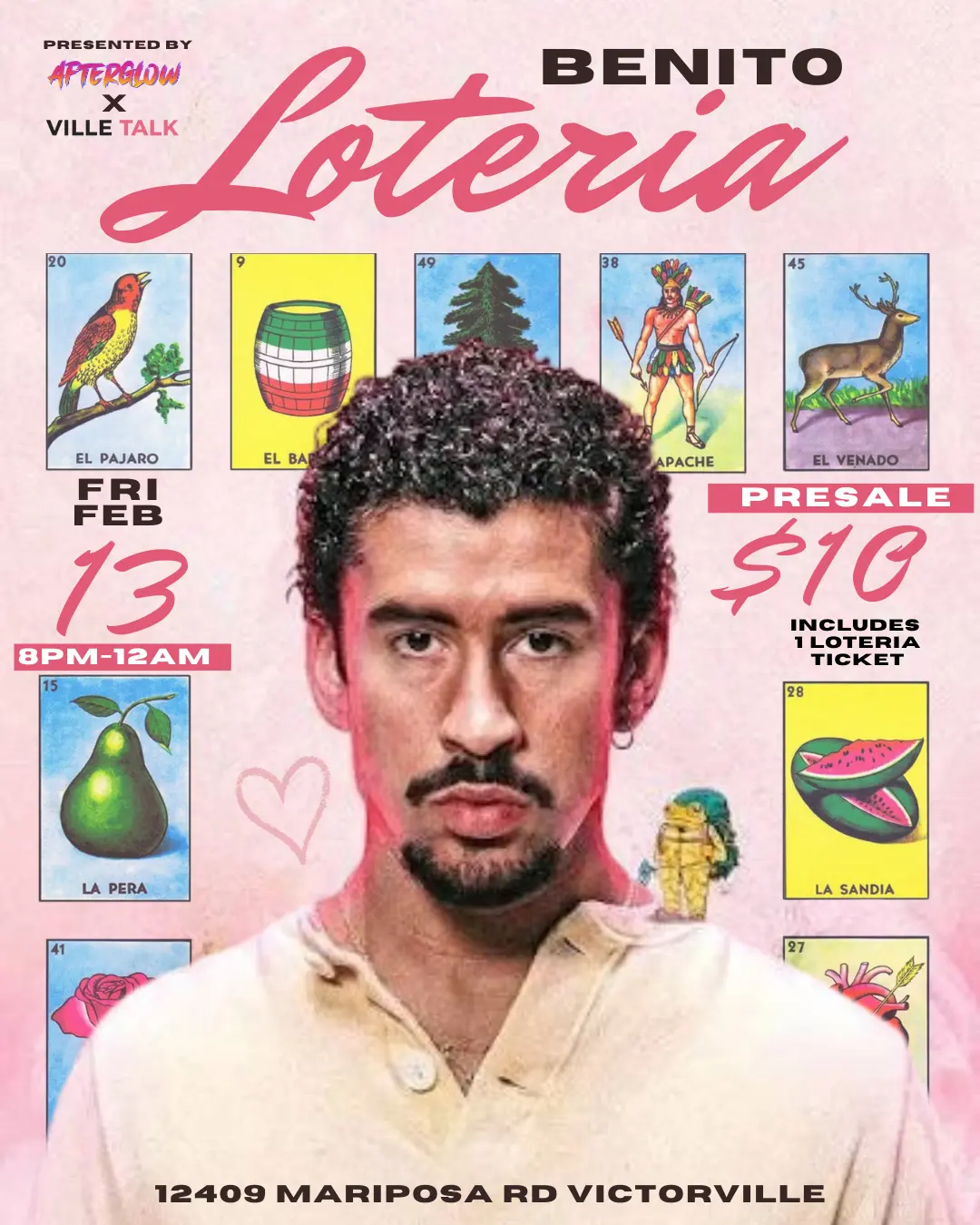 Benito Loteria Night - Marketing 760 Victorville portfolio