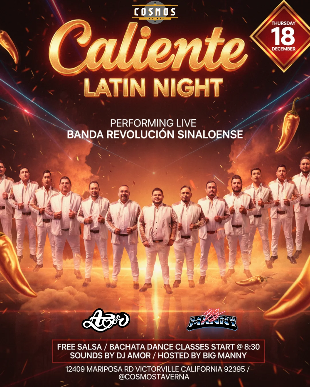 Caliente Latin Night - Marketing 760 Victorville portfolio