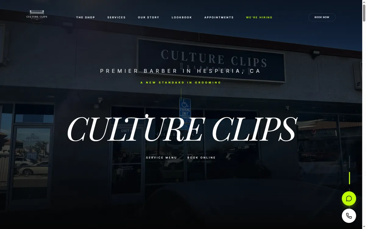 Culture Clips Barbershop, built by Marketing 760