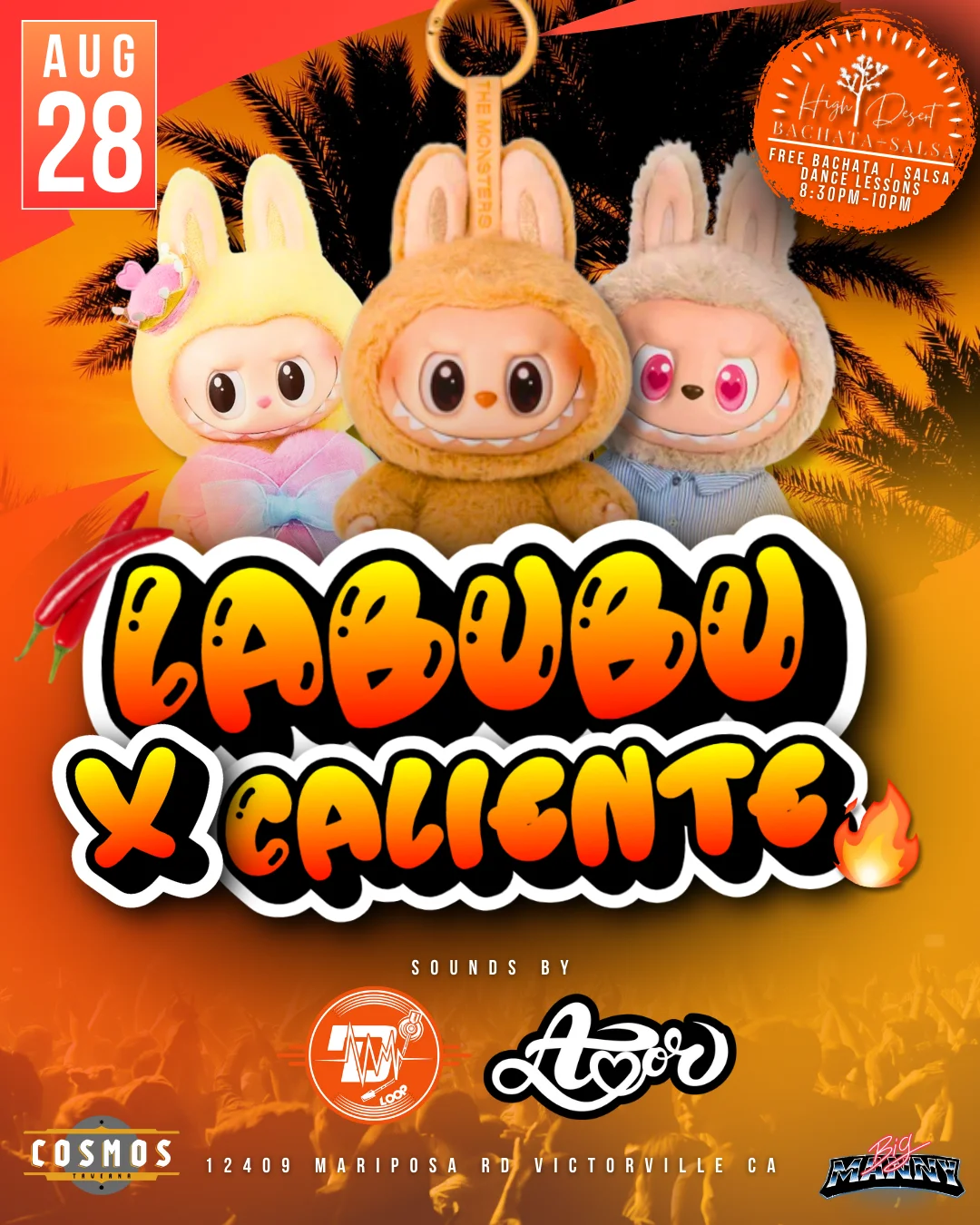 Labubu x Caliente - Marketing 760 Victorville portfolio