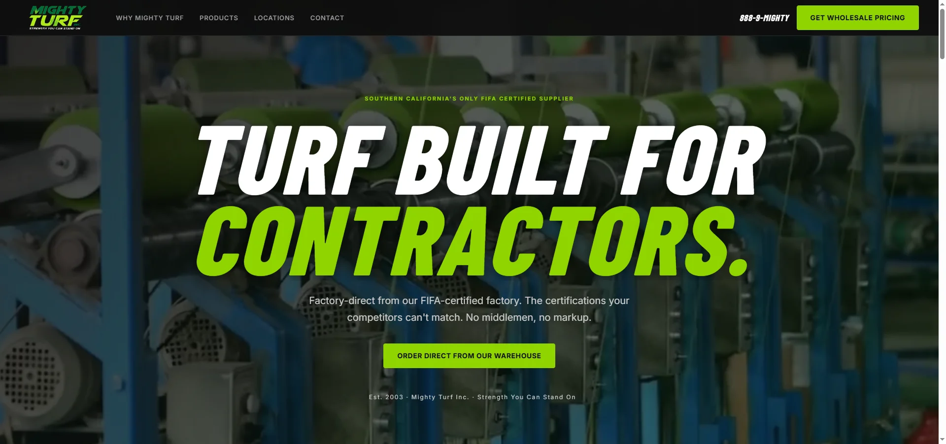 Mighty Turf Inc. — Marketing 760 portfolio