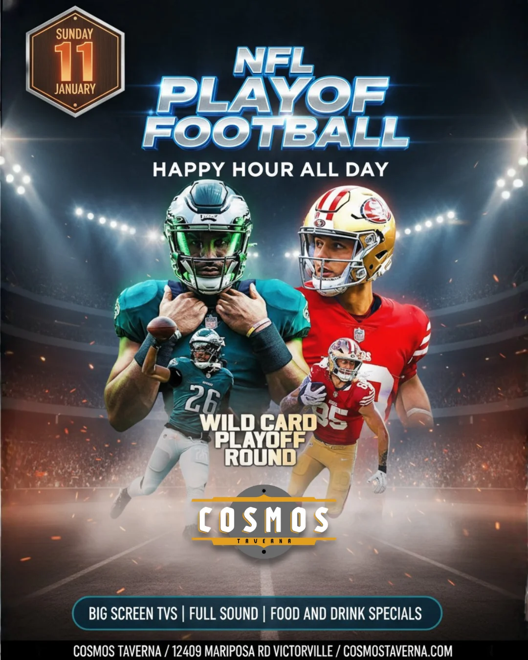 NFL Playoff Football - Marketing 760 Victorville portfolio